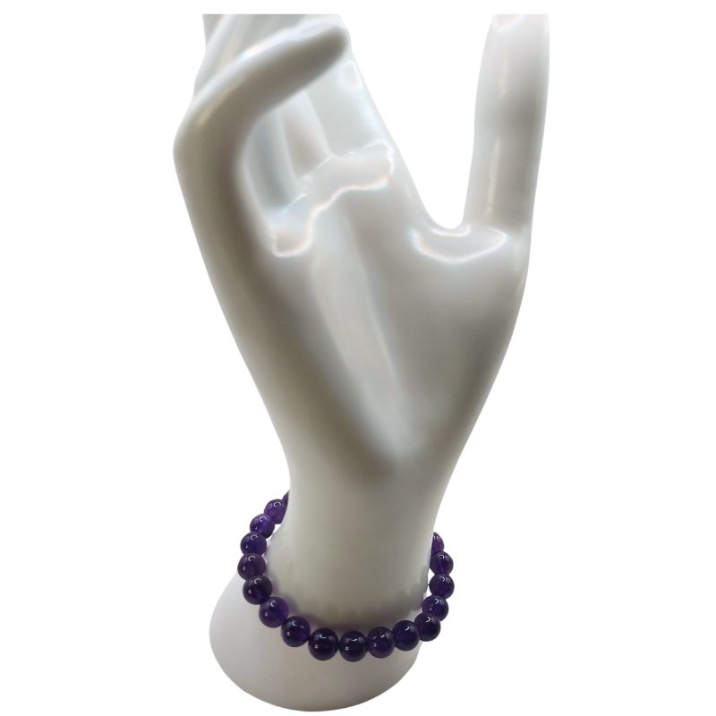 Bracelet Extensible en Pierres Naturelles - Améthyste - Litho Natura