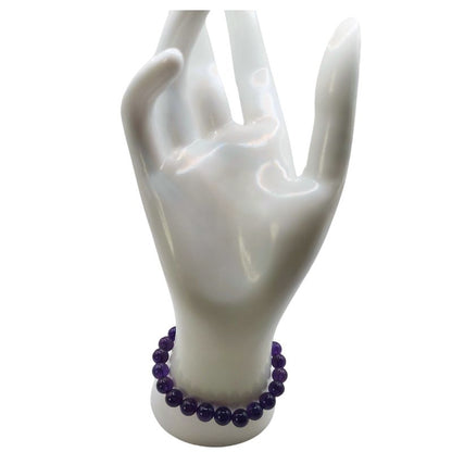 Bracelet Extensible en Pierres Naturelles - Améthyste - Litho Natura