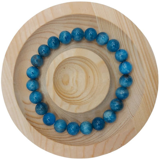 Bracelet Extensible en Pierres Naturelles - Apatite - Litho Natura