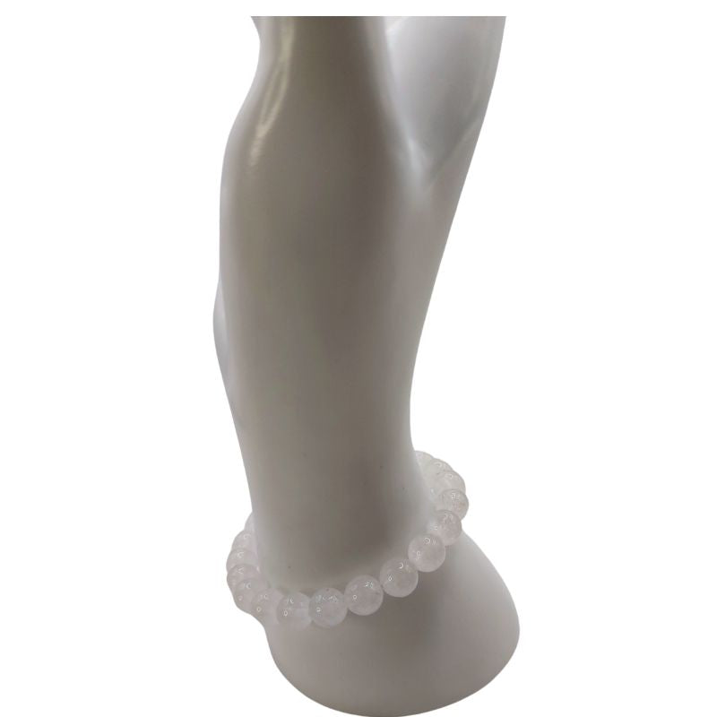 Bracelet Extensible en Pierres Naturelles - Cristal de Roche - Litho Natura