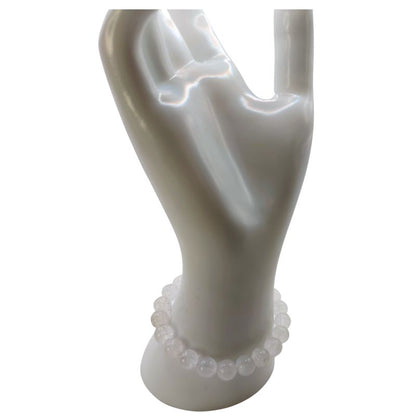 Bracelet Extensible en Pierres Naturelles - Cristal de Roche - Litho Natura