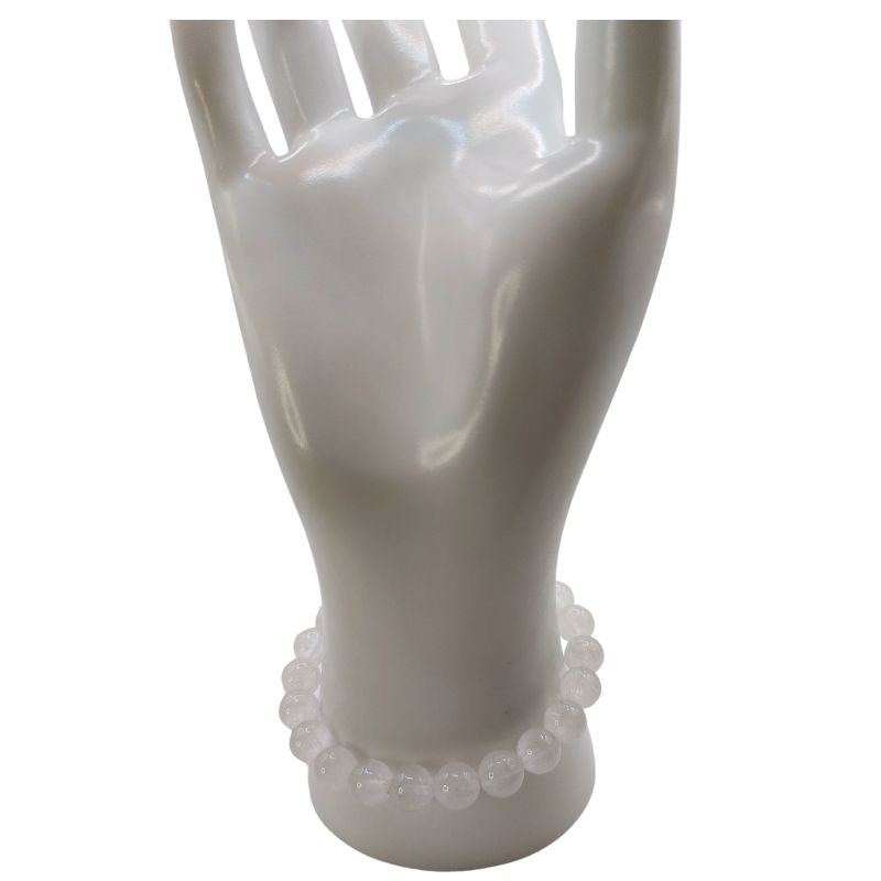 Bracelet Extensible en Pierres Naturelles - Cristal de Roche - Litho Natura