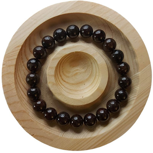 Bracelet Extensible en Pierres Naturelles - Grenat - Litho Natura