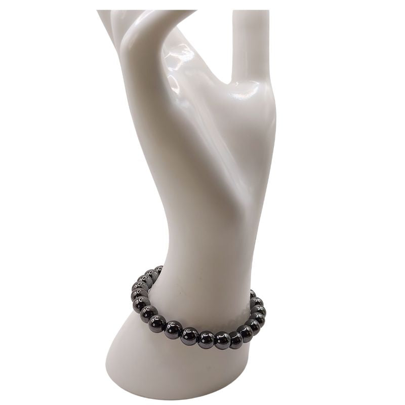 Bracelet Extensible en Pierres Naturelles - Hématite - Litho Natura