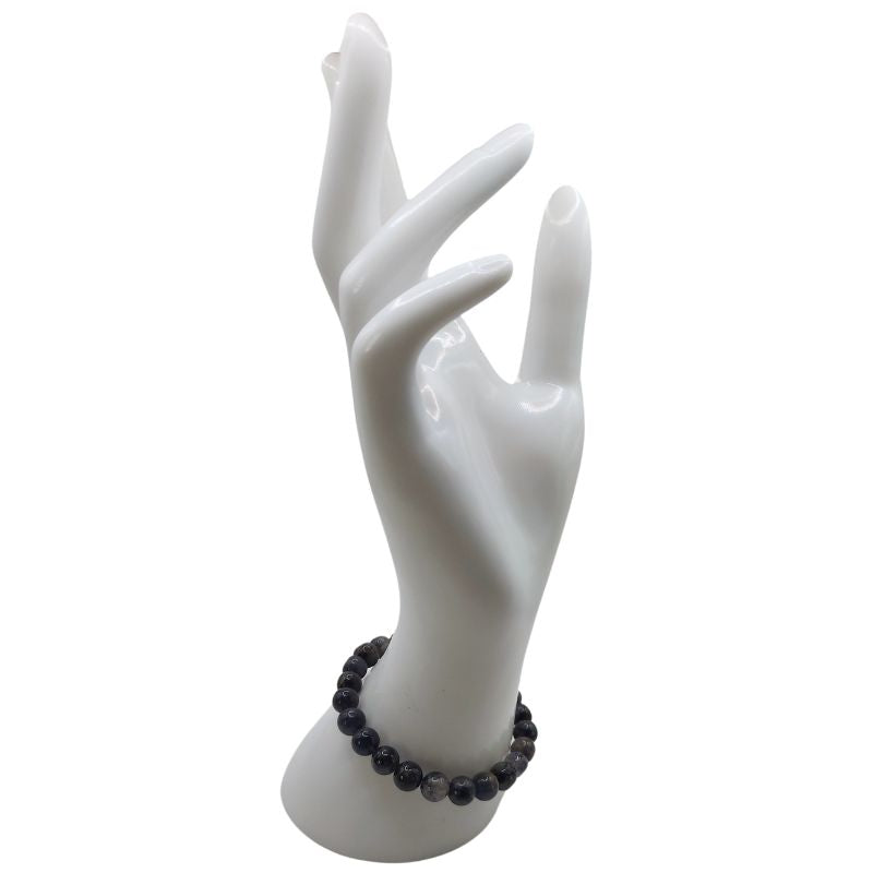 Bracelet Extensible en Pierres Naturelles - Iolite - Litho Natura