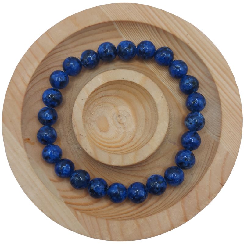 Bracelet Extensible en Pierres Naturelles - Lapis Lazuli - Litho Natura