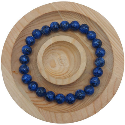 Bracelet Extensible en Pierres Naturelles - Lapis Lazuli - Litho Natura