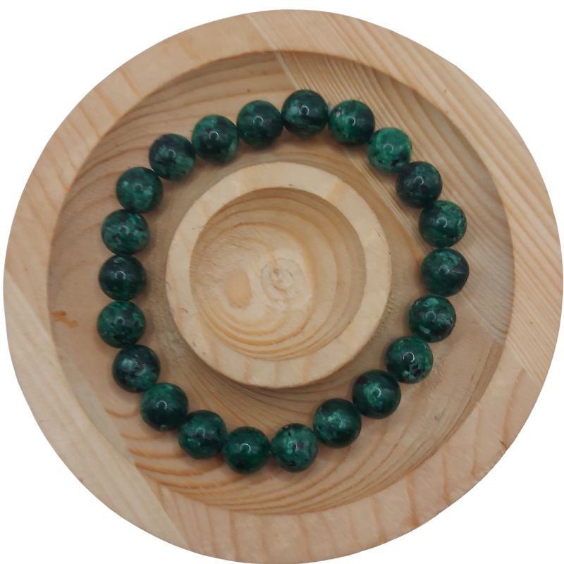 Bracelet Extensible en Pierres Naturelles - Zoïsite - Litho Natura