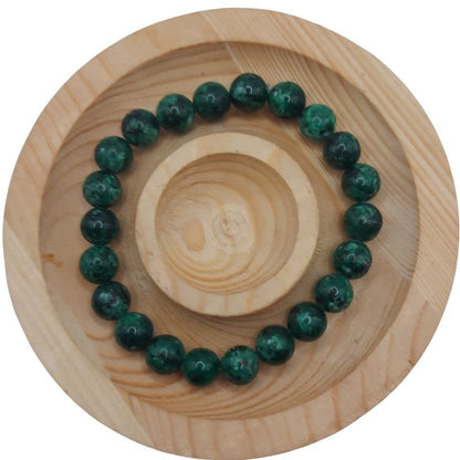 Bracelet Extensible en Pierres Naturelles - Zoïsite - Litho Natura