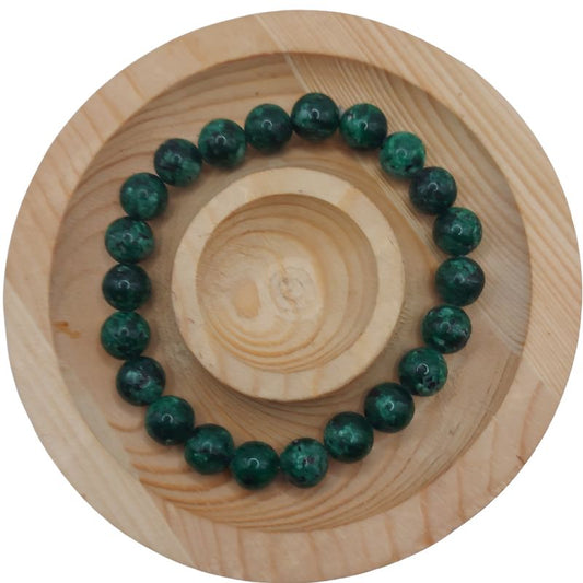 Bracelet Extensible en Pierres Naturelles - Zoïsite - Litho Natura