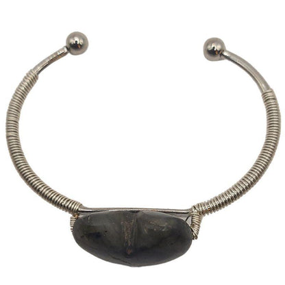 Bracelet Réglable en Labradorite en coeur - Litho Natura