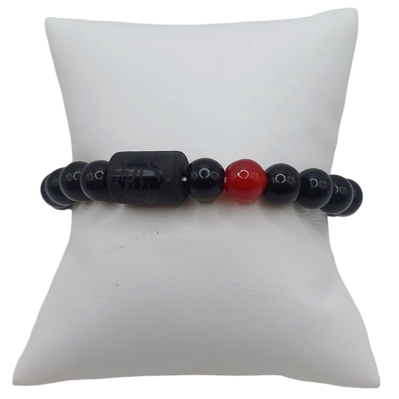 Bracelet Constellation Taureau en Onyx Noir - Unisexe - Litho Natura