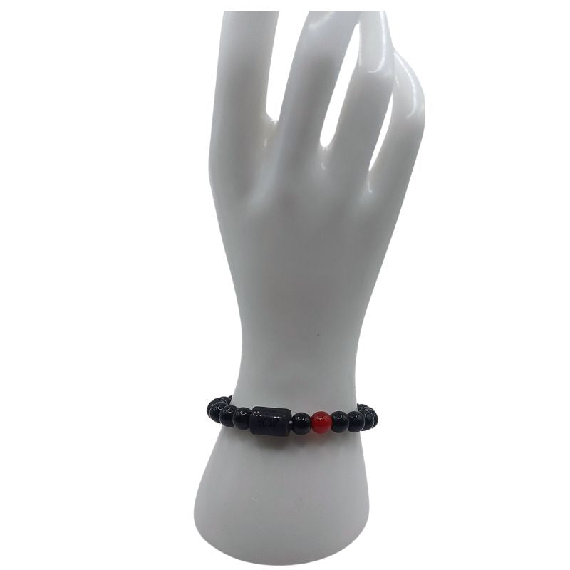 Bracelet Constellation Taureau en Onyx Noir - Unisexe - Litho Natura