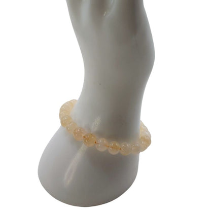 Bracelet Extensible en Pierres Naturelles - Citrine - Litho Natura