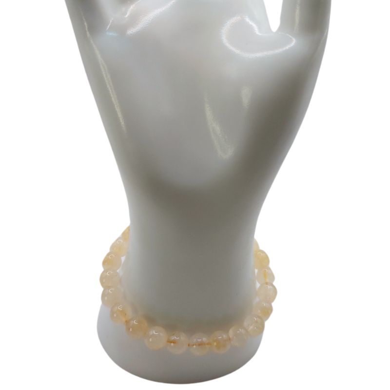 Bracelet Extensible en Pierres Naturelles - Citrine - Litho Natura