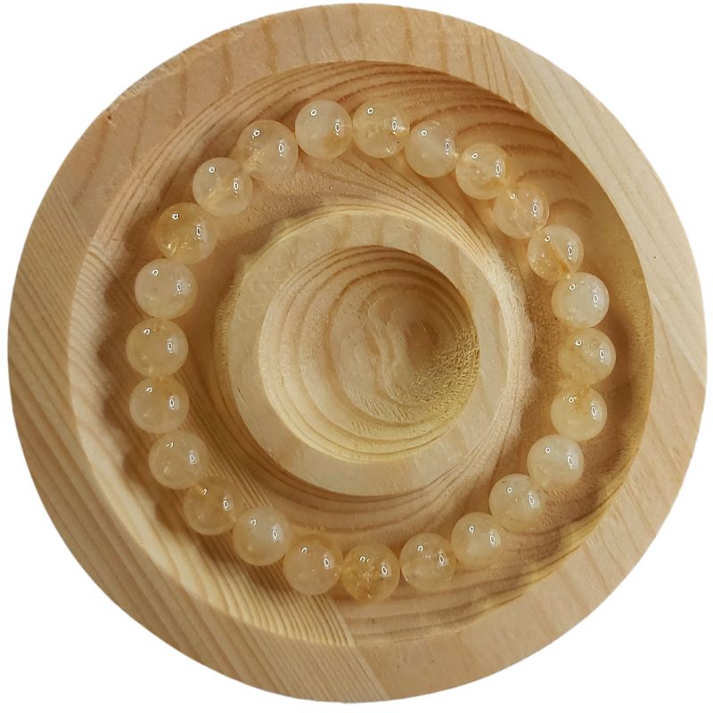 Bracelet Extensible en Pierres Naturelles - Citrine - Litho Natura