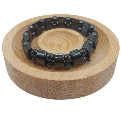 Bracelet Unisexe en Hématite - Protection Énergétique - Litho Natura