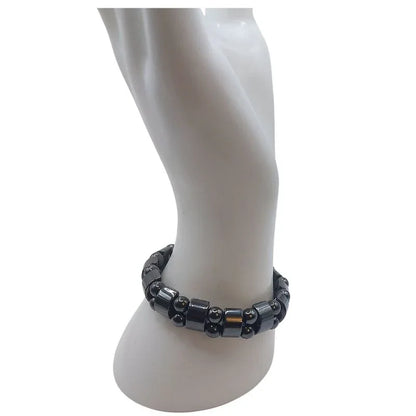 Bracelet Unisexe en Hématite - Protection Énergétique - Litho Natura