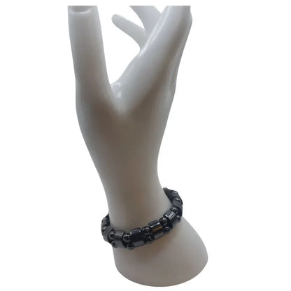 Bracelet Unisexe en Hématite - Protection Énergétique - Litho Natura