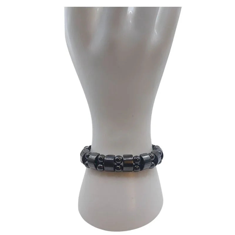Bracelet Unisexe en Hématite - Protection Énergétique - Litho Natura