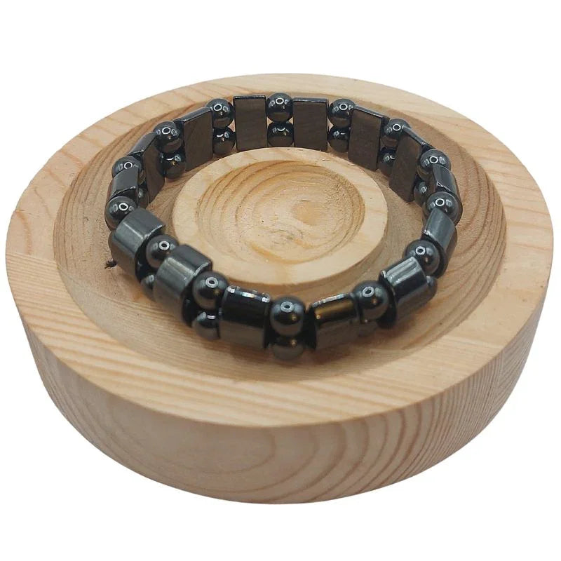 Bracelet Unisexe en Hématite - Protection Énergétique - Litho Natura