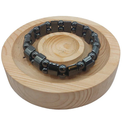 Bracelet Unisexe en Hématite - Protection Énergétique - Litho Natura