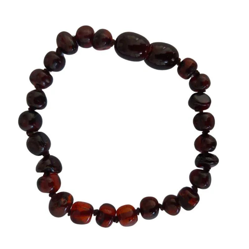 Bracelet Bébé Ambre Cérise - Qualité AA - Litho Natura