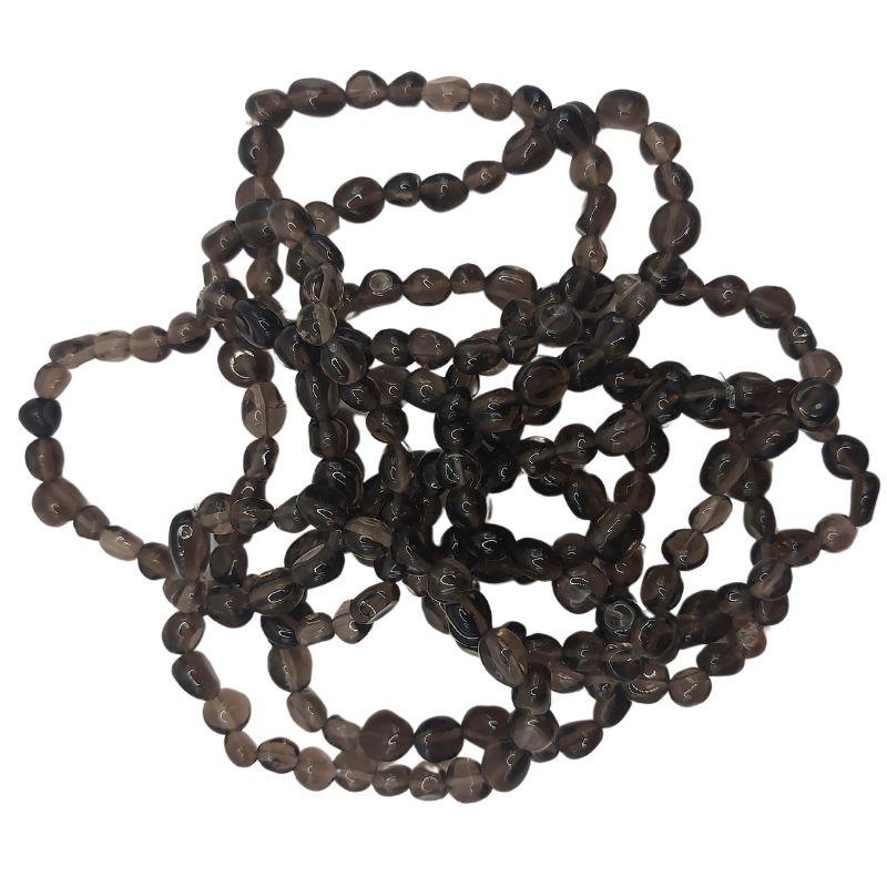 Bracelet en Obssidienne Naturelle en pierres taillées pour Enfants - Litho Natura