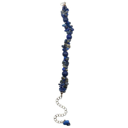 Bracelet en Pierres Irrégulières de Lapis Lazuli - Style Tibétain - Litho Natura