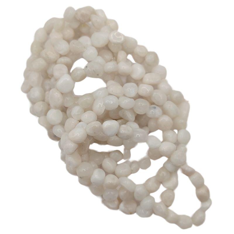 Bracelet en Pierre de Lune Naturelle en pierres taillées pour Enfants - Litho Natura