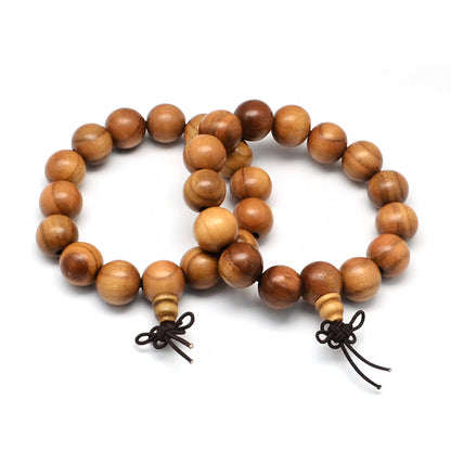 Bracelet Mala Extensible en Bois de Santos - Pêche - Litho Natura
