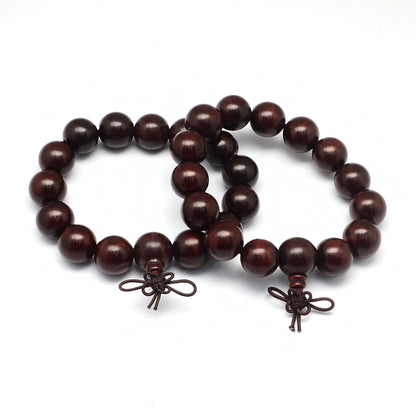 Bracelet Mala Extensible en Bois de Santos - Brun - Litho Natura