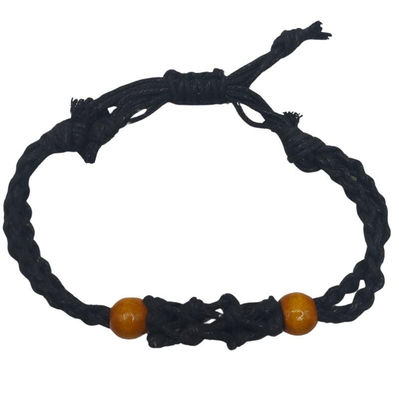 Bracelet en Filet Réglable - Porte-Bracelet en Cristal Africain sans Pierre - Litho Natura