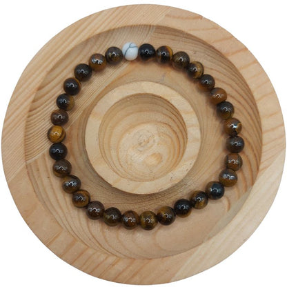Ensemble Bracelet et Shamballa en Oeil de Tigre - Litho Natura