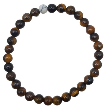 Ensemble Bracelet et Shamballa en Oeil de Tigre - Litho Natura