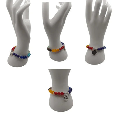 Bracelet en pierres naturelles au 7 Chakras qualité A - Litho Natura