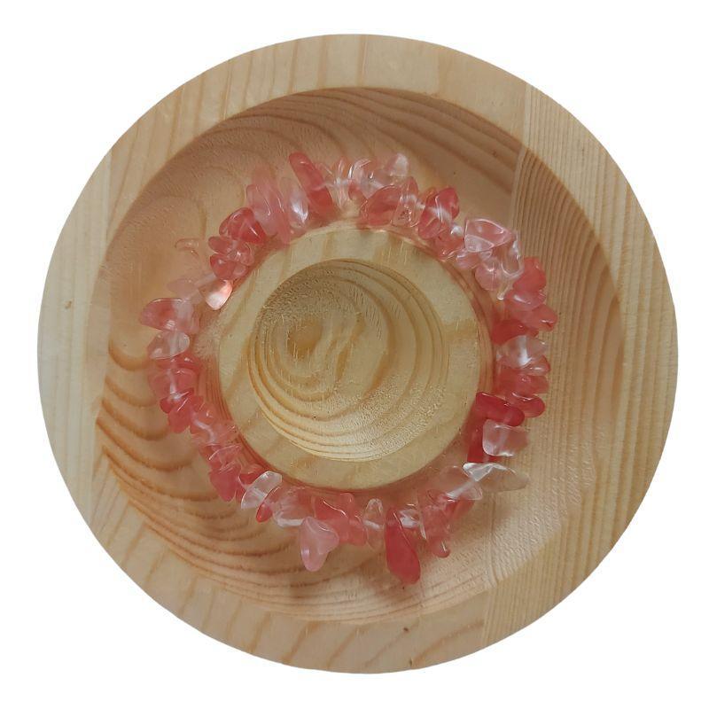 Bracelet Baroque en Quartz Cérise pour Enfants - Litho Natura