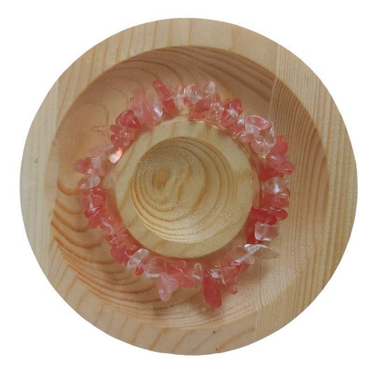 Bracelet Baroque en Quartz Cérise pour Enfants - Litho Natura