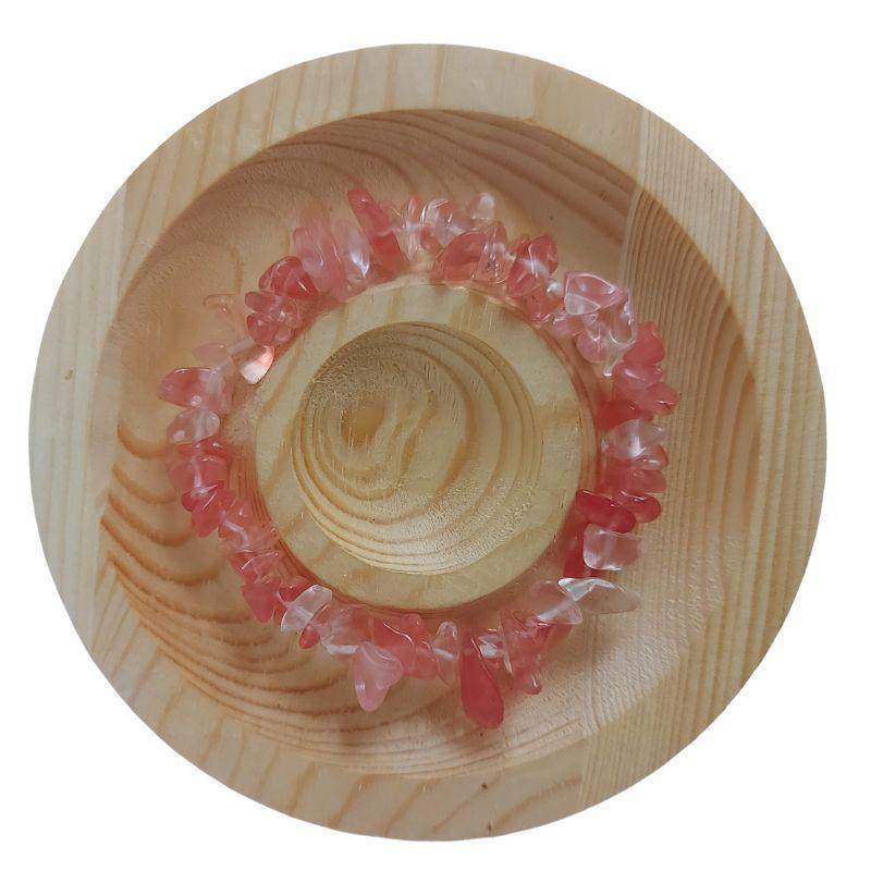 Bracelet Baroque en Quartz Cérise pour Enfants - Litho Natura