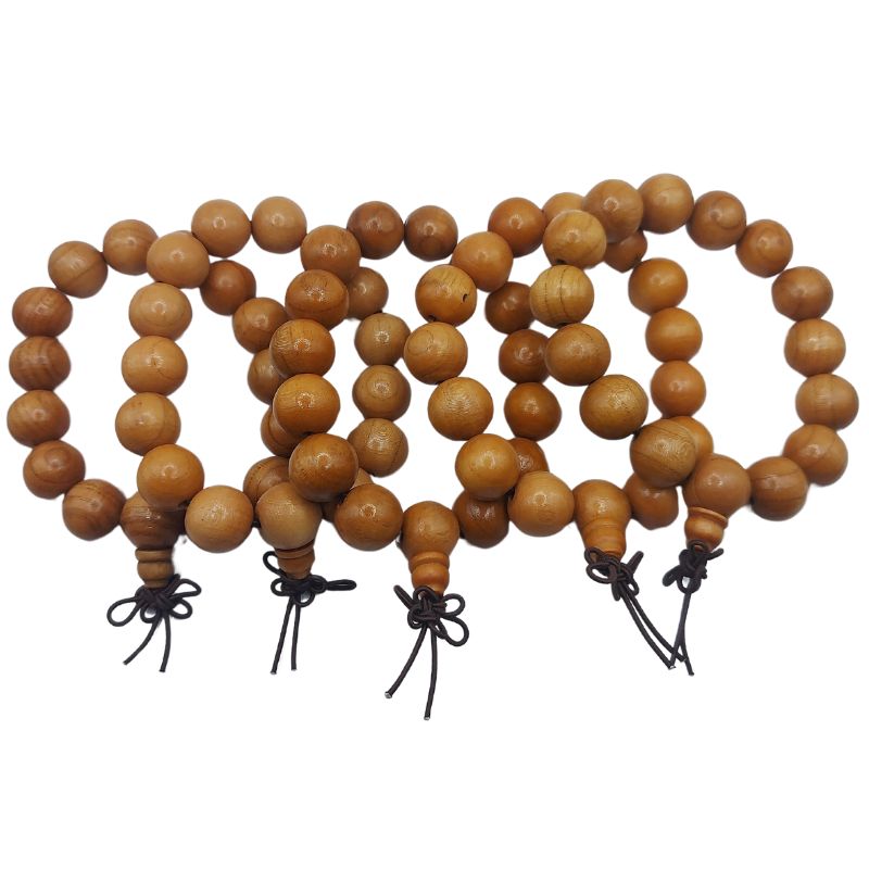 Bracelet Mala Extensible en Bois de Santos - Pêche - Litho Natura