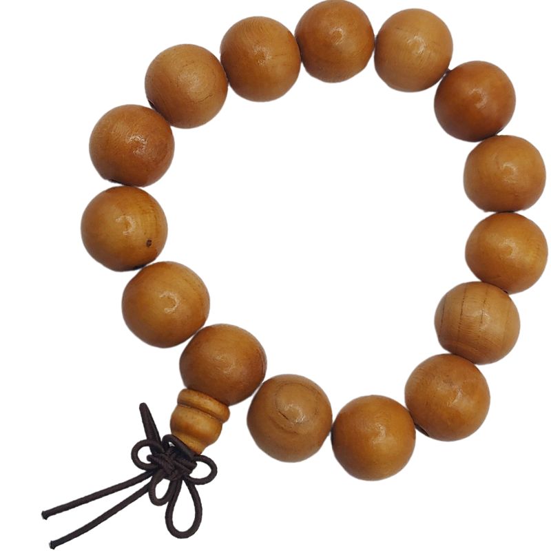 Bracelet Mala Extensible en Bois de Santos - Pêche - Litho Natura