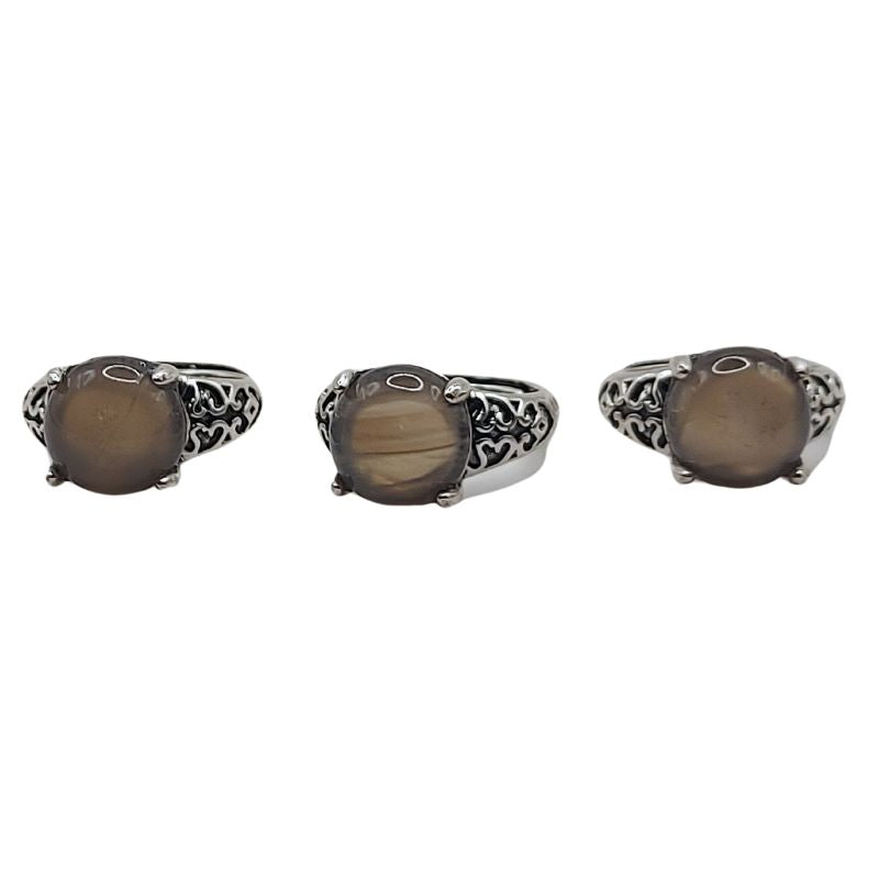 Bague Naren Mixte - Agate Grise