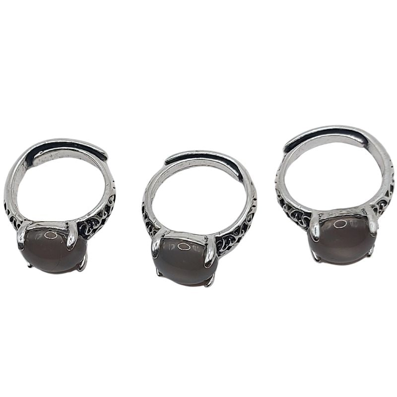 Bague Naren Mixte - Agate Grise