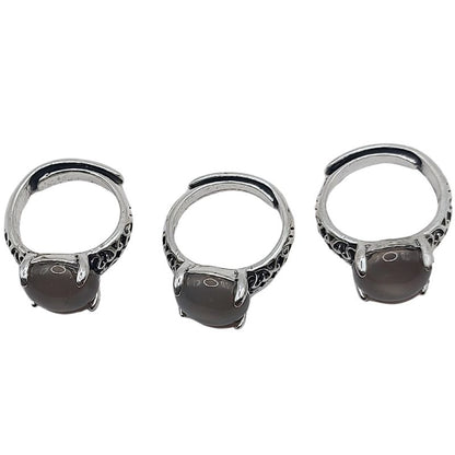 Bague Naren Mixte - Agate Grise