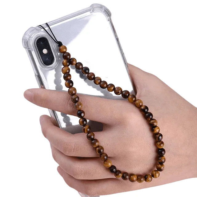 Chaîne de Téléphone en Pierres Naturelles - Élégance et Énergie - Litho Natura