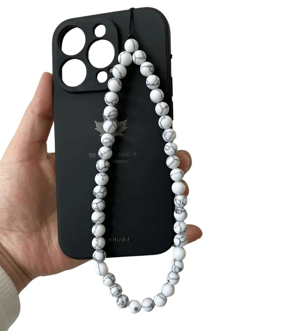 Chaîne de Téléphone en Pierres Naturelles - Élégance et Énergie - Litho Natura