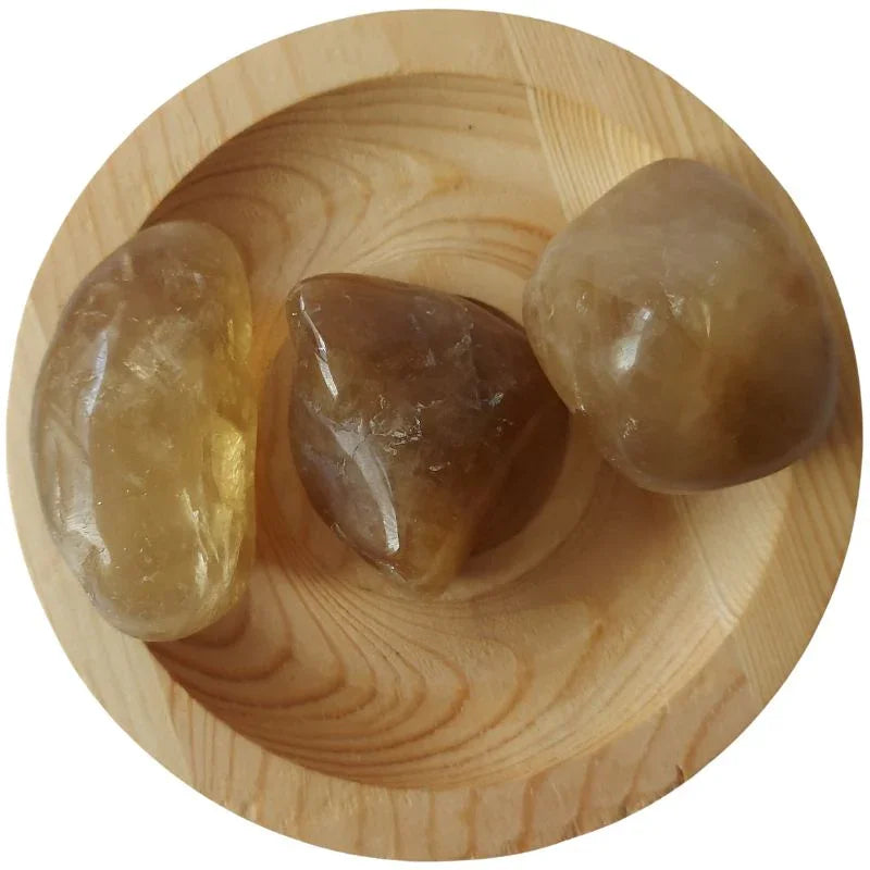 Pierres Naturelles Roulées Citrine - Qualité A - Litho Natura