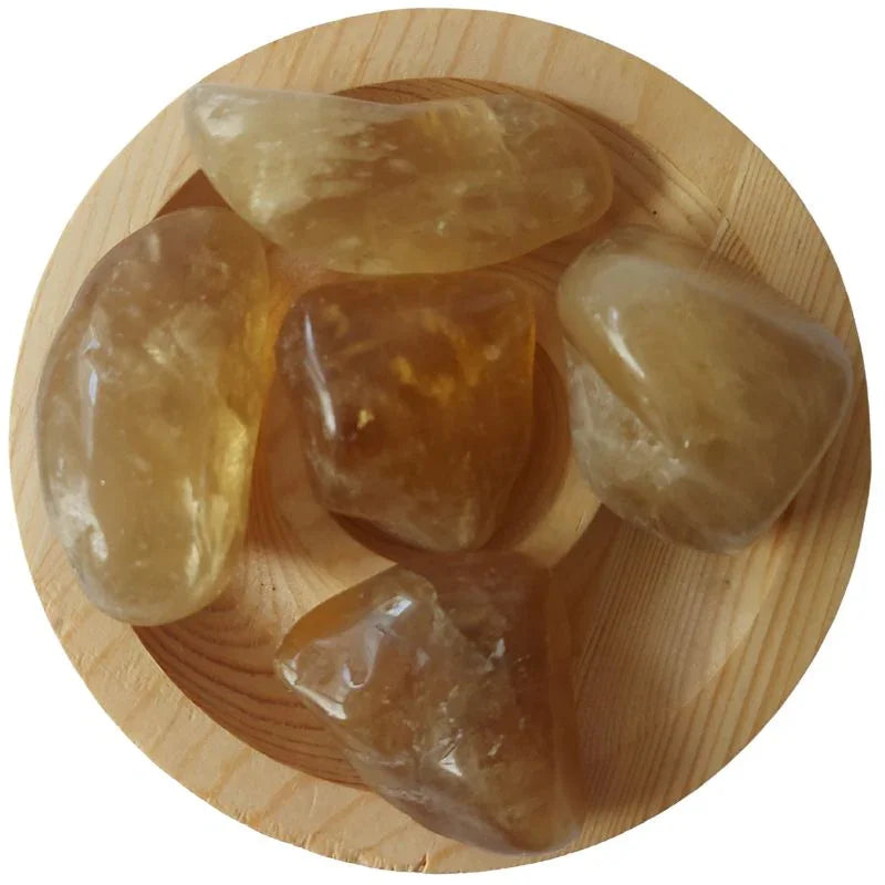 Pierres Naturelles Roulées Citrine - Qualité A - Litho Natura