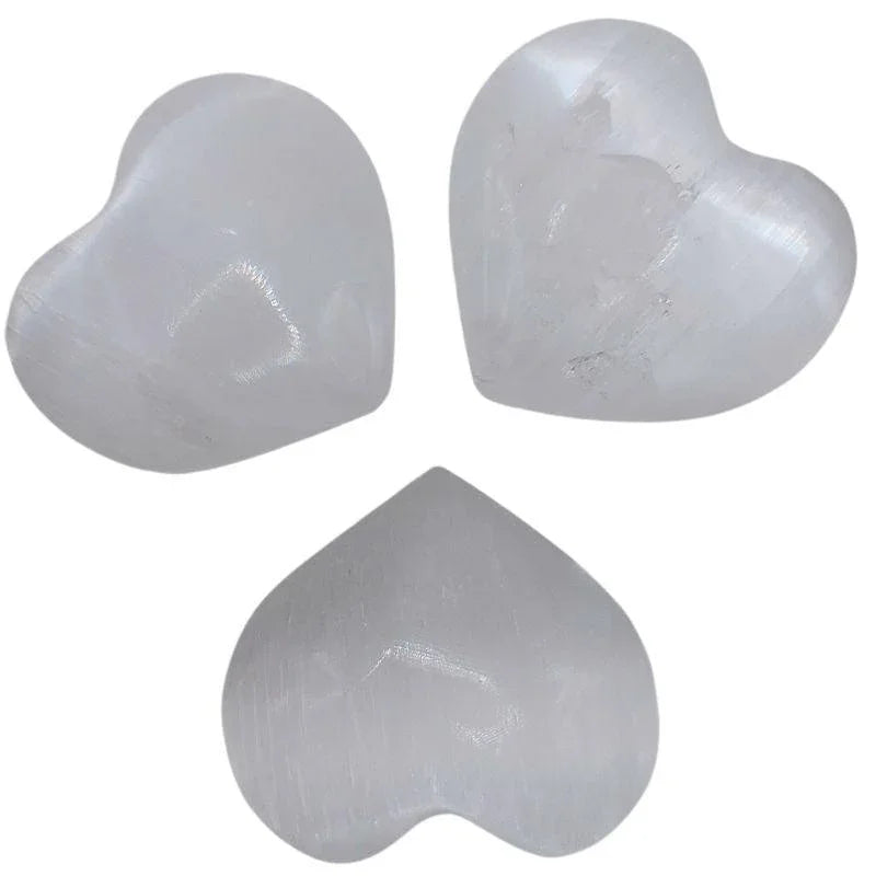 Cœur en Sélénite - Mineral Naturel de qualité A - Litho Natura