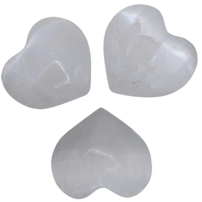 Cœur en Sélénite - Mineral Naturel de qualité A - Litho Natura